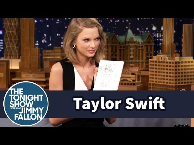 Taylor Swift and Jimmy Draw Each Other Without Looking