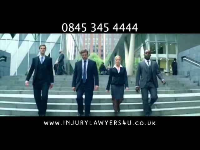 Injury Lawyers 4U advert - Woman Lawyer Falls Over