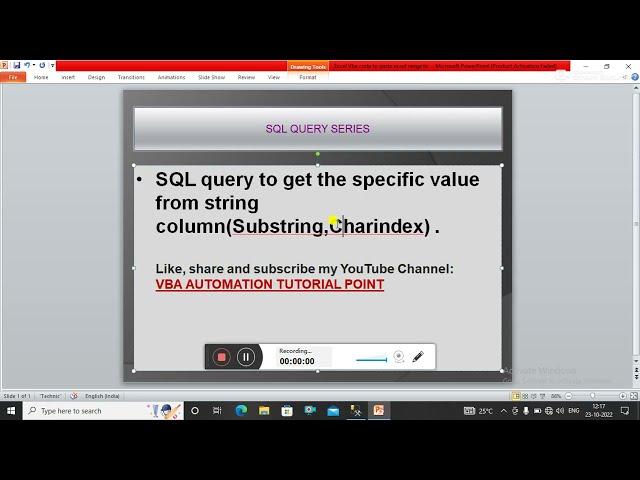 SQL query to get the string before or after any specific character (Substring, Charindex)