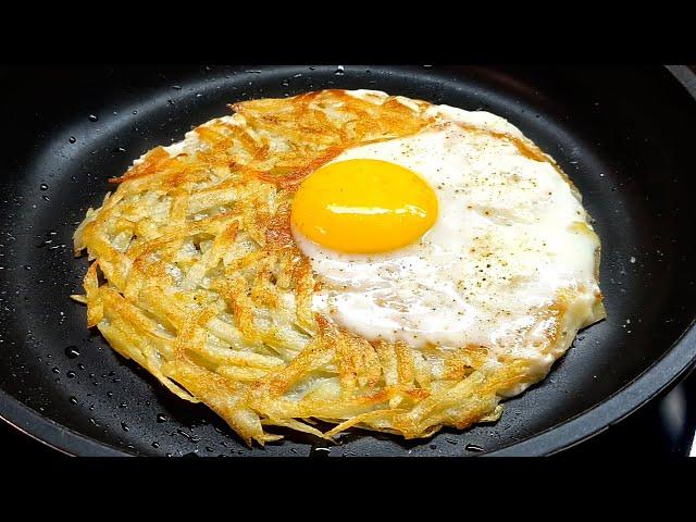 Only 2 ingredients! Quick breakfast in 5 minutes! A very simple and delicious recipe.