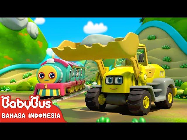 Kereta Kecil yang Bahagia Berangkat！| Lagu Anak-anak | Kartun Anak | BabyBus Bahasa Indonesia