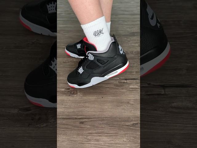 Wearing THE Jordan 4 Bred Reimagined! Sizing GUIDE Watch Before You Buy!