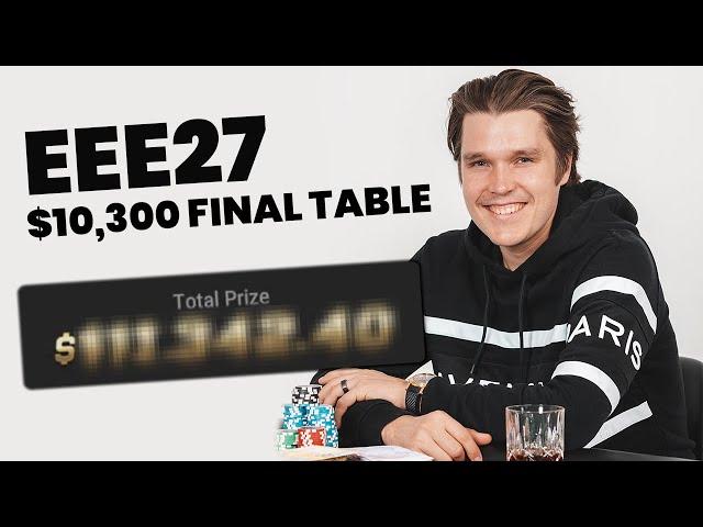 Eelis "EEE27" Pärssinen 1st stream = $400,000 TROPHY?!? $10K Final Table stream highlights