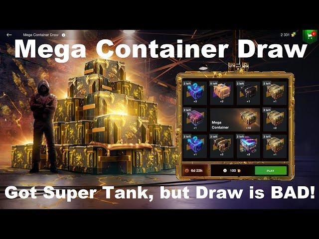 World of Tanks Blitz - Mega Container Draw! Playing to the end. Won BEST Tank, but this draw is BAD!