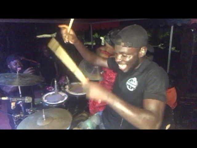 Watch How The Girls girls Nearly Kill George Drumz Whiles performing On Stage 