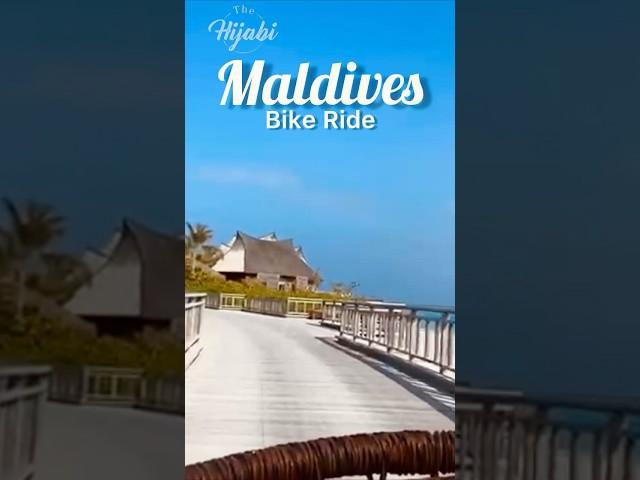 Waldorf Astoria Maldives -Bike Ride -Luxury Experience #WaldorAstoriaMaldives #LuxuryHotel  #Hilton