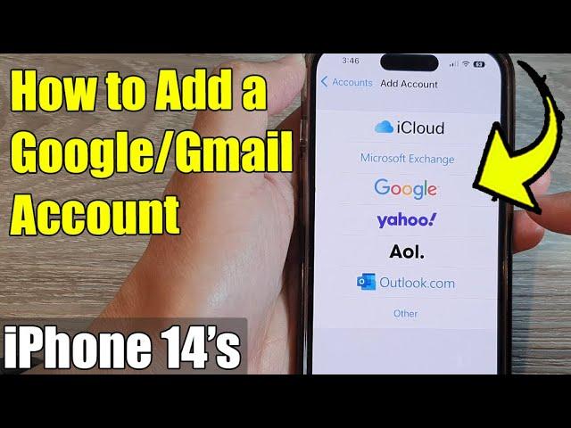 How to Add a Google/Gmail Account to an iPhone 14's | iOS 16