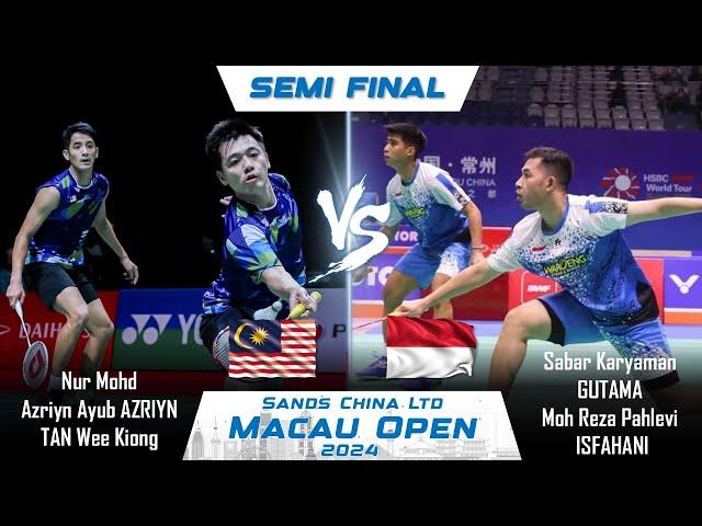 Ayub AZRIYN /TAN Wee Kiong vs Sabar /Reza | Macau Open 2024 Badminton