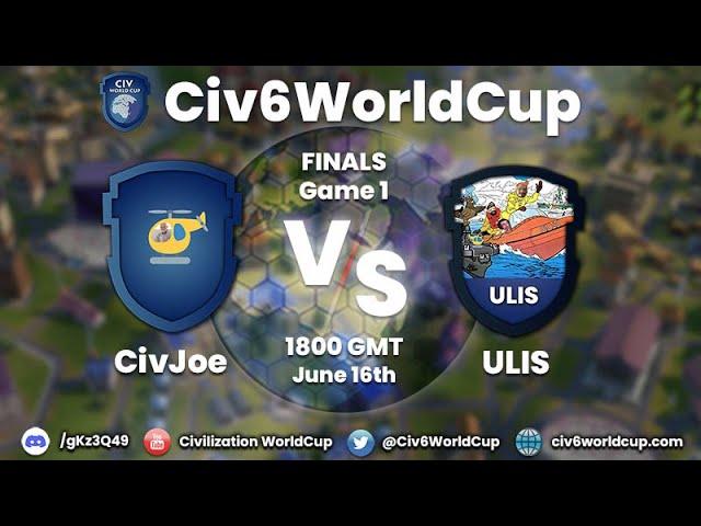 CWC ULIS vs CivJoe ФИНАЛ  | Civilization 6 World Cup | BO 3 Game 1