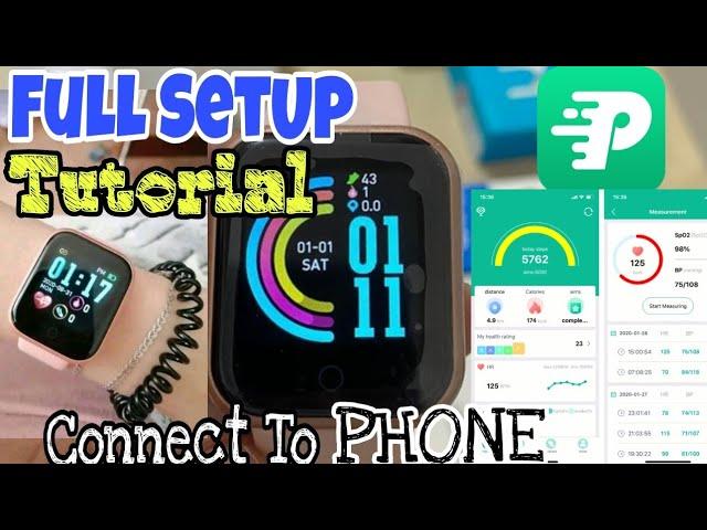 FitPro Full Tutorial | How To SetUp FitPro BRACELET Smart Watch D20Pro Connect To Phone