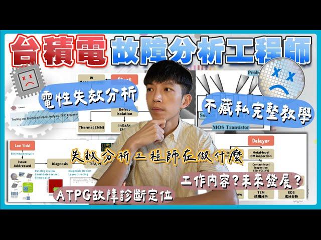 【台積電故障分析工程師】故障失效分析技術手法都在這部影片半導體晶片故障失效RMA怎麼辦？可靠度驗證失效教你一步步掌握故障分析實戰流程材料分析工程師‍