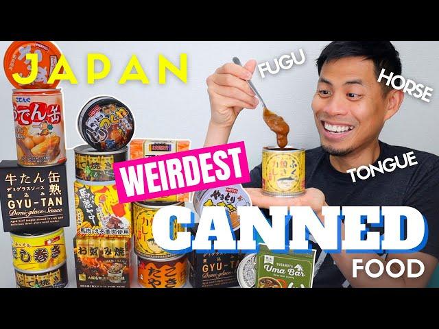 Trying the Weirdest Canned Foods in Japan