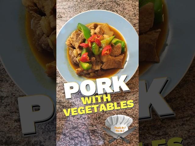 Asian pork with vegetables