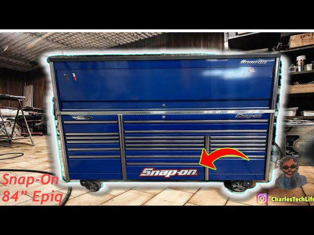 Toolbox Tour of Midnight Blue 84” Snap-On Epiq Series Roll Cab. #toollboxtour #viral #fypシ゚viral