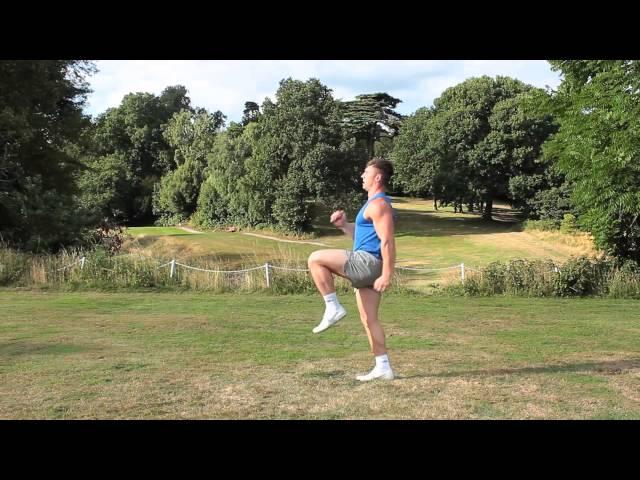 How to jog with high knees