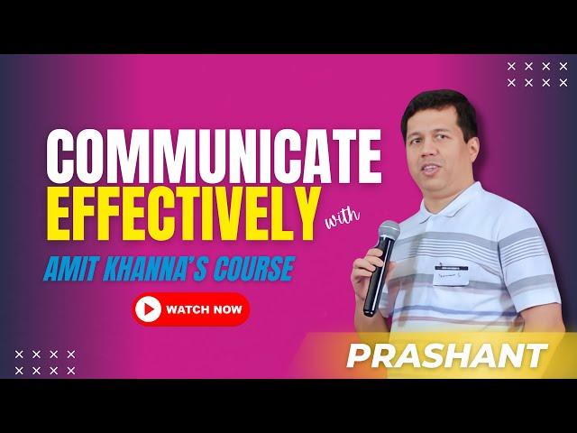 Communicate effectively with Amit Khanna's course | #clienttestimonial #corporatecircus #course