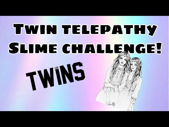 TWIN TELEPATHY SLIME CHALLENGE with PRECIOUS!!!