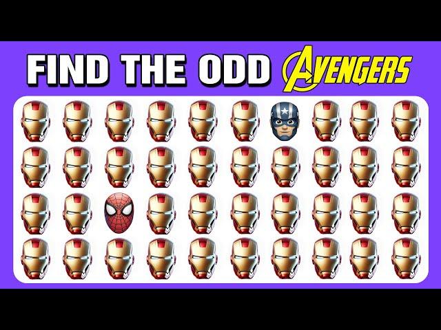 110 puzzles for GENIUS | Find the ODD Emoji Out - Avengers Edition | Superhero Quiz