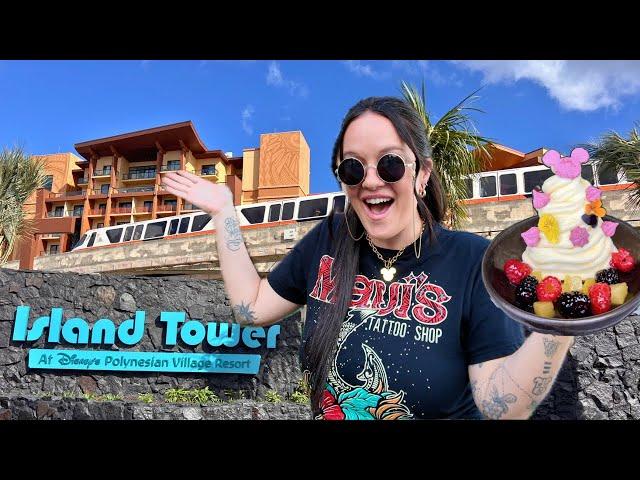 Disney's Polynesian Resort NEW ISLAND TOWER: $1,000 Room Tour & Dining At Wailulu Bar & Grill!