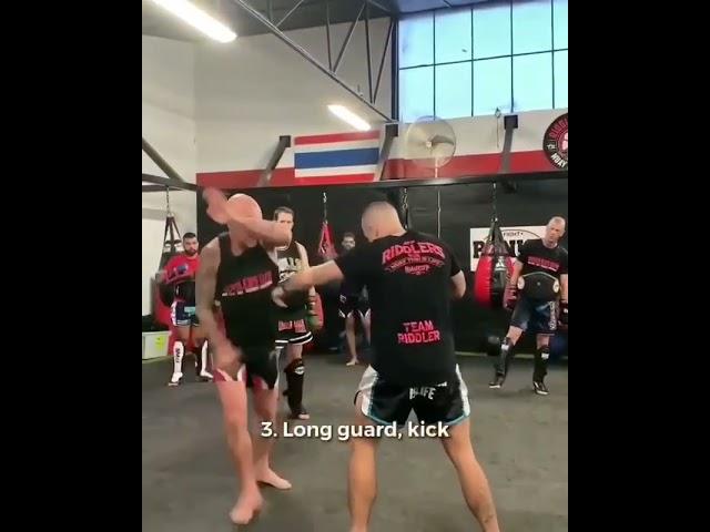 MUAY THAI SKILLS  THREE COUNTERS FROM THE LONG GUARD