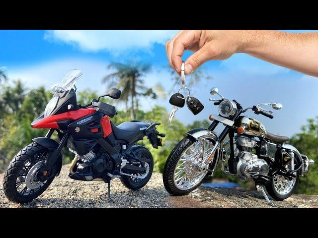 Live Stream  Unboxing of Scale 1:12 Model Royal Enfield Classic 350 | Suzuki V Strom | Die-Cast ️