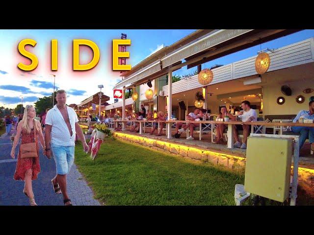 #Antalya Side sea beach promenade evening walking #TURKIYE #side #turkey