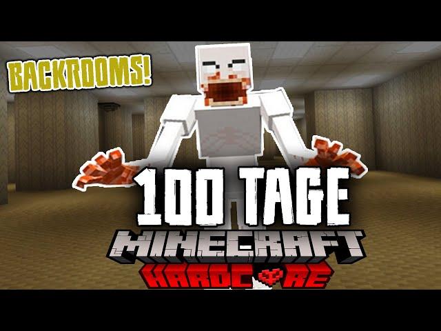 Ich überlebe 100 Tage Miencraft HARDCORE in den BACKROOMS - Minecraft Chalenge Deutsch | Teil 1