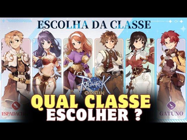 QUAL MELHOR CLASSE PRA COMEÇAR NO RAGNAROK ORIGIN ? GUIA INICIAL | NOVO MMORPG MOBILE PC 2024