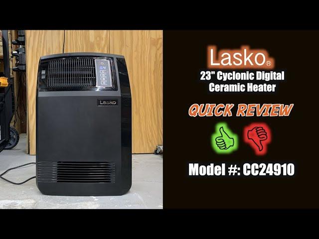 32" Lasko CYCLONIC Digital Ceramic Heater w/ Remote - REVIEW / HOW TO (CC24910)