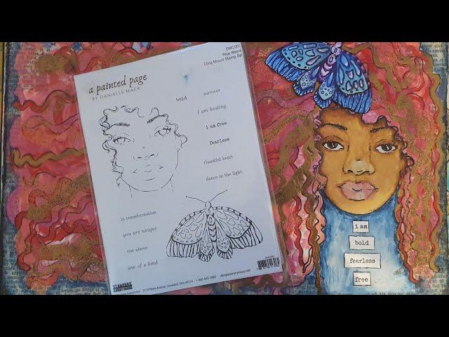 Art journaling pages with Danielle Mack, Dina Wakley, Dylusions and lots of heatembossing!