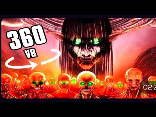 VR 360° CAN YOU SURVIVE THE RUMBLING! ATTACK ON TITAN S4