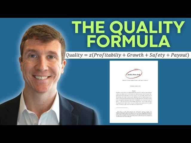 Quality Minus Junk: The Academic Formula That Beat the Market for 60+ Years