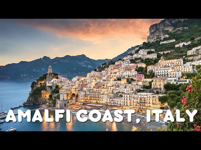 Amalfi Coast 2024, Walking Tour in Italy - Amalfi, Atrani, Positano, Ravello - 4K