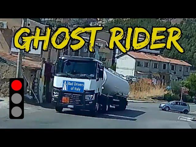 BAD DRIVERS OF ITALY dashcam compilation 12.5 - GHOST RIDER