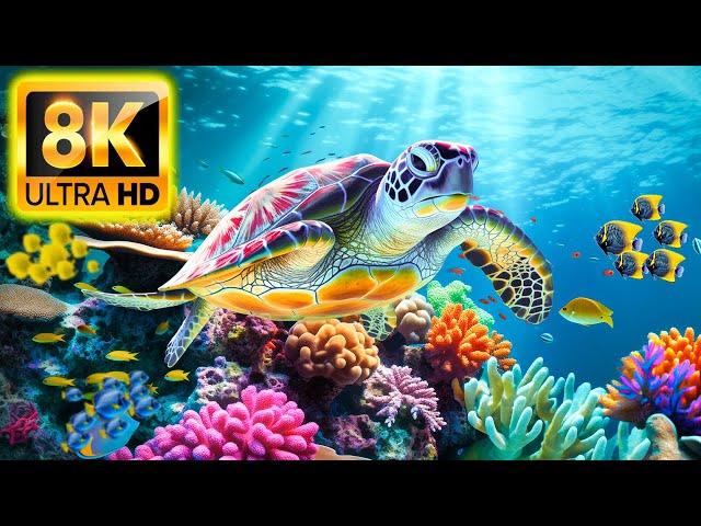 The Ocean 8K VIDEO ULTRA HD - Sea Animals for Relaxation, Beautiful Coral Reef Fish in Aquarium #29