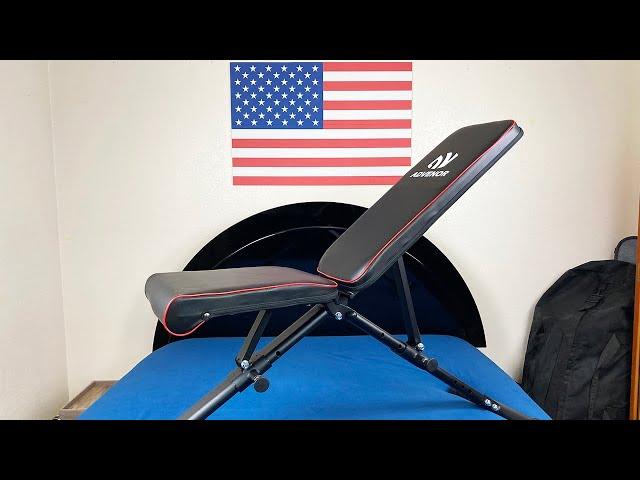 Best Folding Weight Bench On Amazon? Advenor Foldable Weight Bench Unboxing
