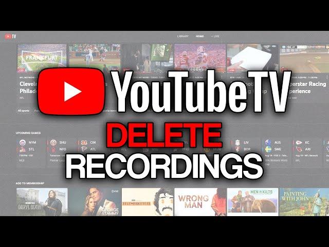 How to Delete Recordings From Library on YouTube TV (2024) - Full Guide