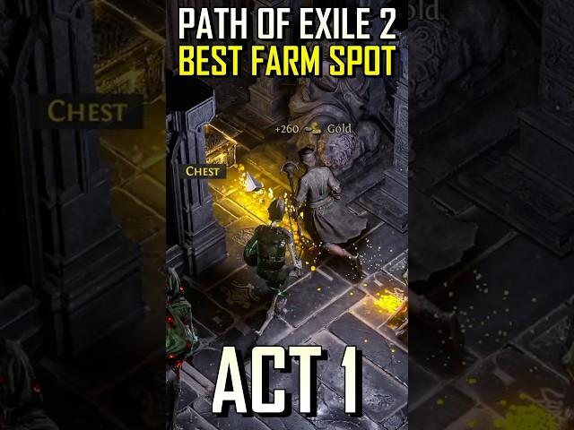 The BEST Gold & Item Farming Spot In Path Of Exile 2 - Act 1