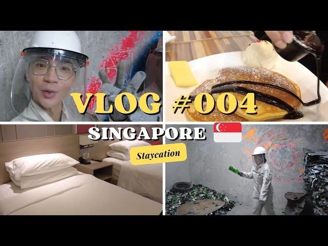 [Singapore VLOG #004] hotel room tour | I turned violent? | SEA Aquarium