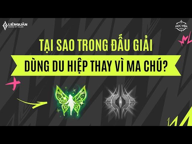 VÌ SAO TRONG ĐẤU GIẢI ƯU TIÊN DÙNG DU HIỆP HƠN MA CHÚ?