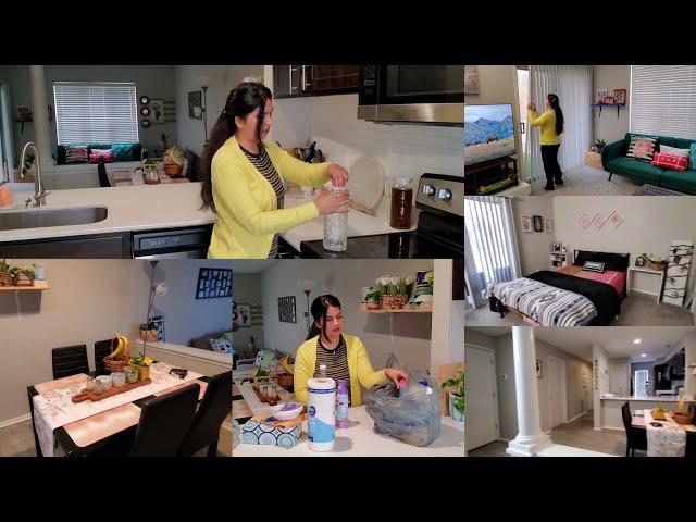 home tour| Indian family life in America  | shopping vlog| 1bhk apartments tour in America