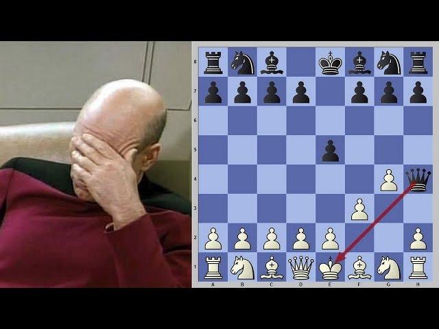Шахматы. Самая короткая шахматная партия, или ДУРАЦКИЙ МАТ!