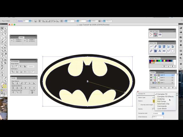 Cap Swag Training | 004 | Digitizing In Adobe Illustrator CS5 Embroidery i2 Plugin