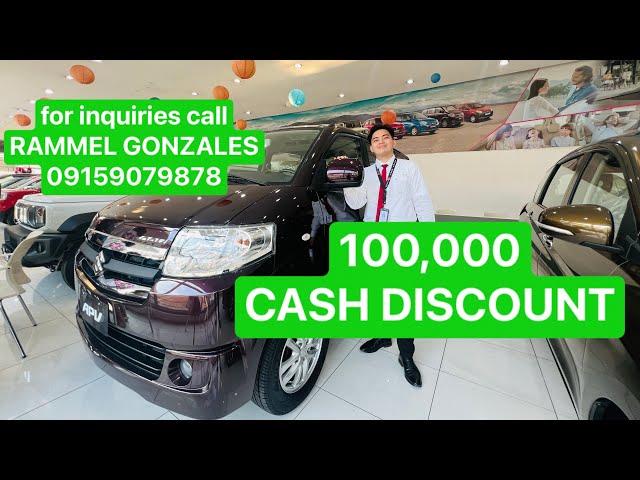 100,000 CASH DISCOUNT FOR BRAND NEW SUZUKI APV GLX DUAL AIRCON 2025 MODEL. #rammelgonzales  #apv2025