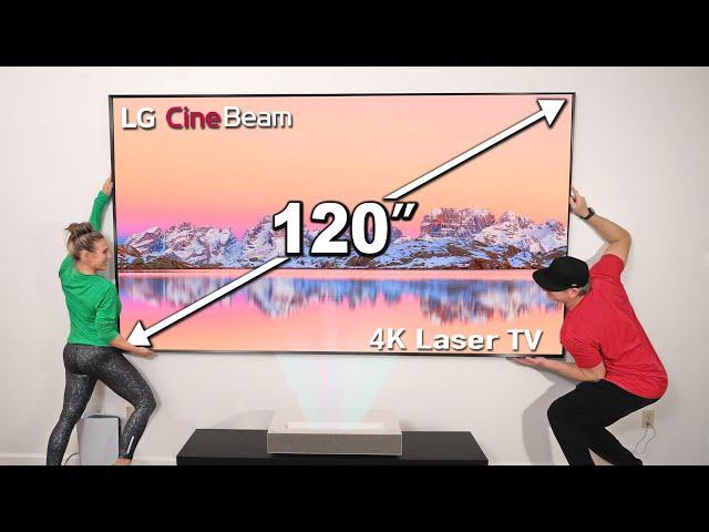 Giant 120" LG Ultra Short Throw 4K Laser Projector