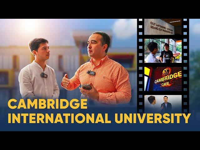 Cambridge International University ga tashrif - Entrance, Cafe, Admission, Students, IELTS Results