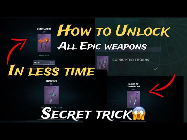 How To Unlock All Epic Weapons In Shadow Fight 4 Secret Trick | Shadow Fight 4 | Evoker OP YT