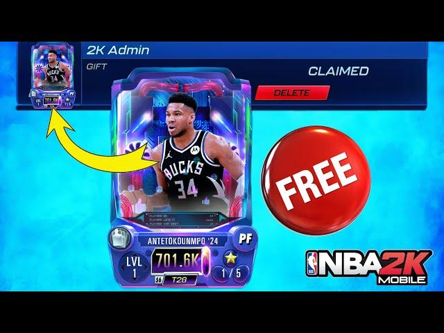 nba 2K mobile codes Tutorial to Redeem your Free Giannes card PLUS 10 Hidden Codes in #nba2kmobile