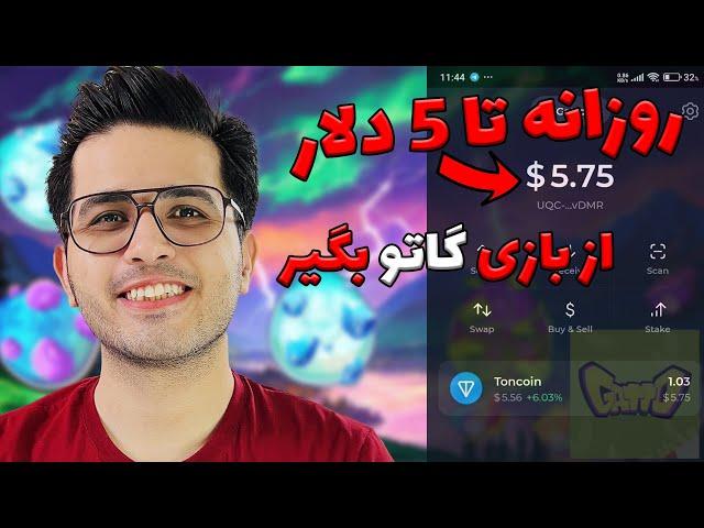 درآمد روزانه تا 5 دلار از بازی گاتو| بازی تلگرامی  | gatto