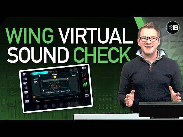 Behringer Wing Virtual Sound Check with the Wing-Live Card